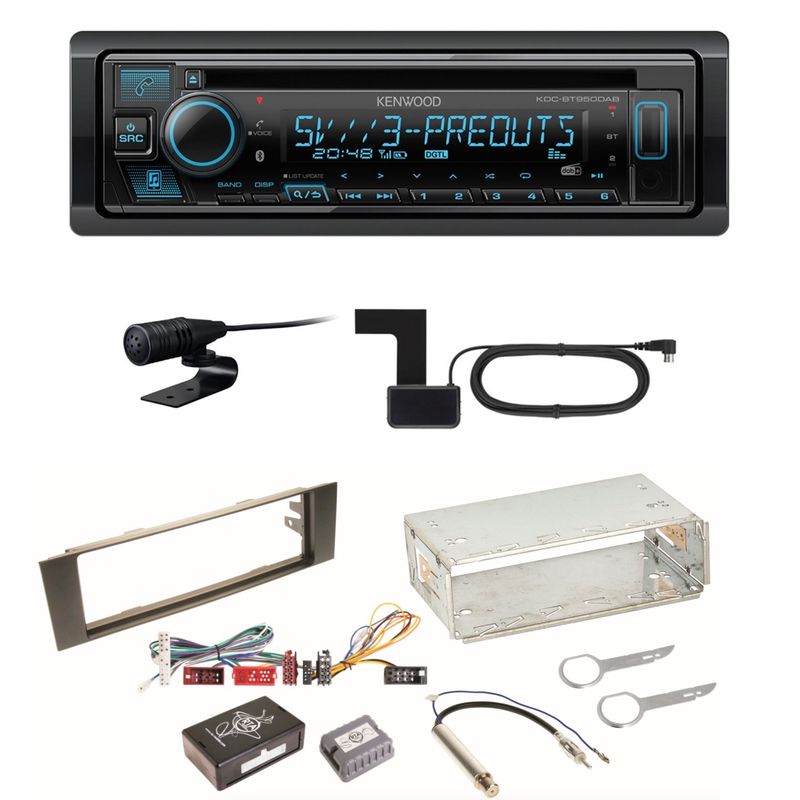Kenwood KDC-BT950DAB Bluetooth Digitalradio CD Einbauset für Audi A3 8P 8PA Kenwood KDC-BT950DAB Bluetooth Digitalradio CD Einbauset für Audi A3 8P 8PA