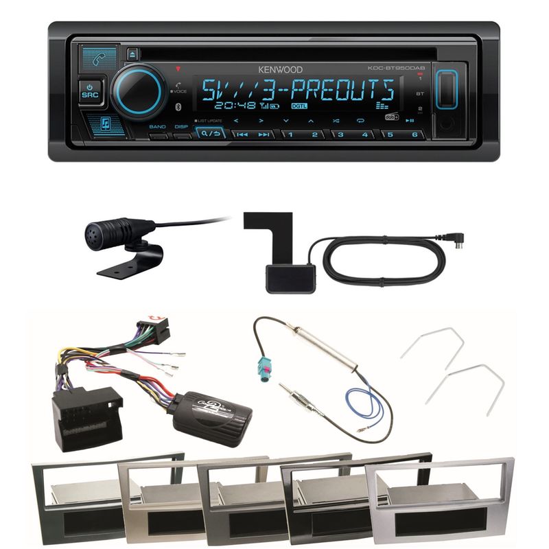 Kenwood KDC-BT950DAB Bluetooth DAB CD Einbauset für Astra H Corsa D Zafira B Kenwood KDC-BT950DAB Bluetooth DAB CD Einbauset für Astra H Corsa D Zafira B