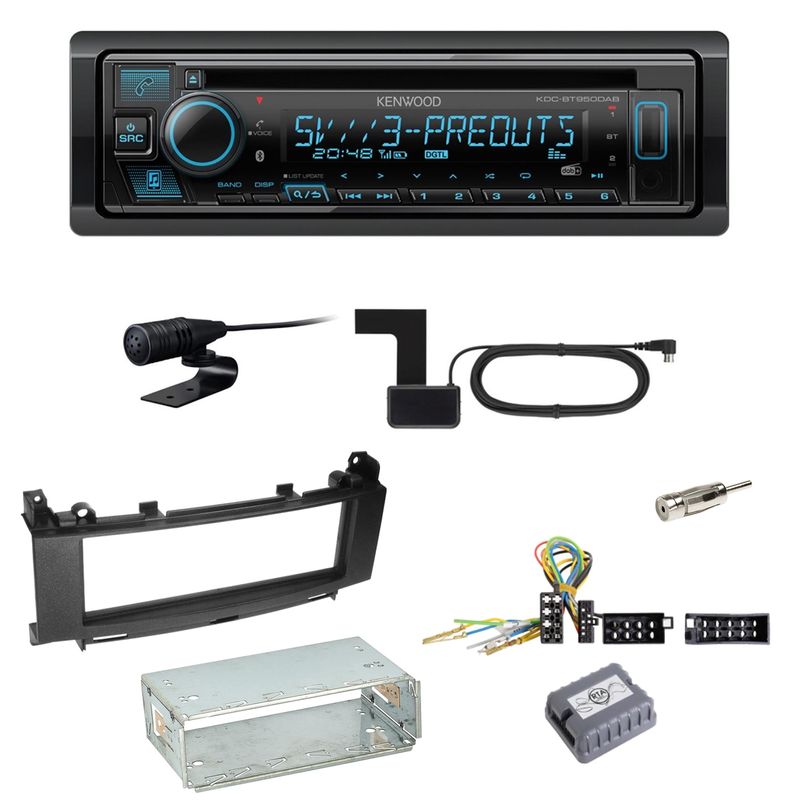 Kenwood KDC-BT950DAB Bluetooth DAB Einbauset für Mercedes A B Klasse W245 W169 Kenwood KDC-BT950DAB Bluetooth DAB Einbauset für Mercedes A B Klasse W245 W169