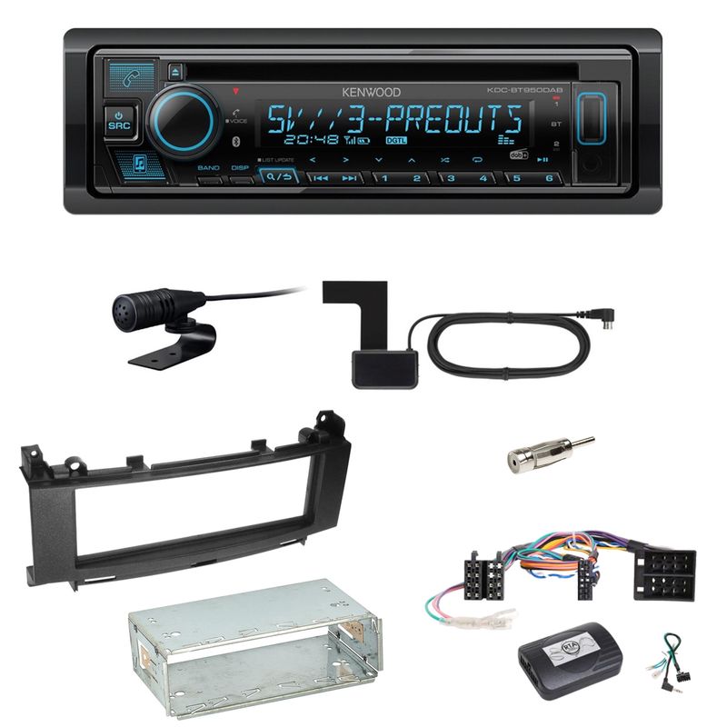 Kenwood KDC-BT950DAB Bluetooth DAB Einbauset für Mercedes A B Klasse W169 W245 Kenwood KDC-BT950DAB Bluetooth DAB Einbauset für Mercedes A B Klasse W169 W245