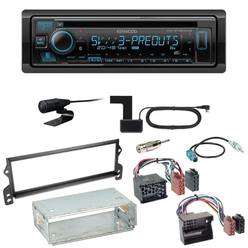 Kenwood KDC-BT950DAB Bluetooth Digitalradio CD Einbauset für MINI R50 R52 R53