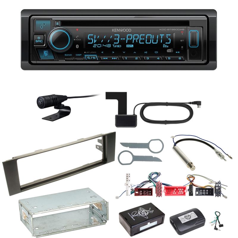Kenwood KDC-BT950DAB Bluetooth Digitalradio CD Einbauset für Audi A3 8P 8PA Kenwood KDC-BT950DAB Bluetooth Digitalradio CD Einbauset für Audi A3 8P 8PA