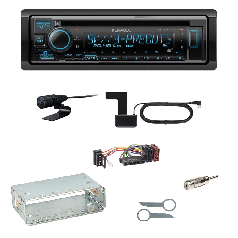 Kenwood KDC-BT950DAB Bluetooth Digitalradio Einbauset für Mercedes E-Klasse W124 Kenwood KDC-BT950DAB Bluetooth Digitalradio Einbauset für Mercedes E-Klasse W124