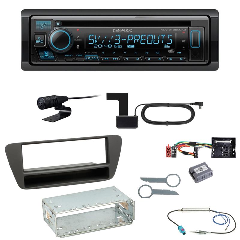 Kenwood KDC-BT950DAB Bluetooth Digitalradio CD Einbauset für Audi Q3 8U Kenwood KDC-BT950DAB Bluetooth Digitalradio CD Einbauset für Audi Q3 8U