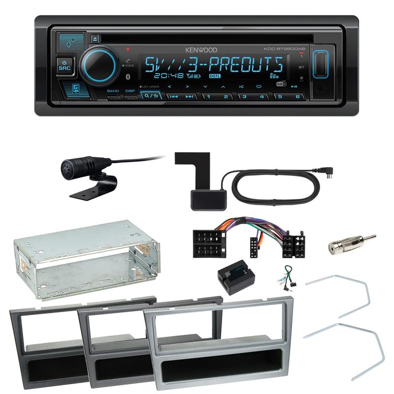 Kenwood KDC-BT950DAB Bluetooth CD Einbauset für Opel Vectra C Signum Corsa Combo