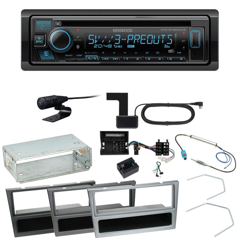 Kenwood KDC-BT950DAB Bluetooth DAB Einbauset für Opel Signum Corsa C Tigra Twintop