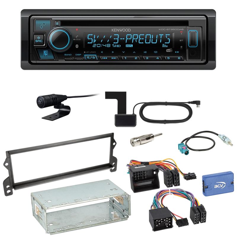 Kenwood KDC-BT950DAB Bluetooth Digitalradio CD Einbauset für MINI R50 R52 R53