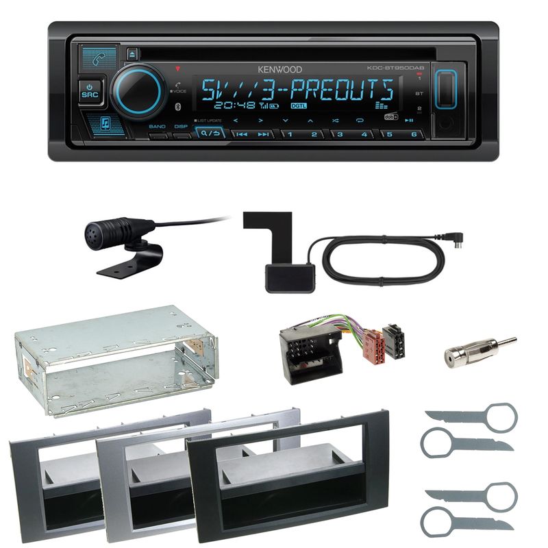 Kenwood KDC-BT950DAB Bluetooth DAB Einbauset für Ford Kuga Fusion Galaxy S-Max Kenwood KDC-BT950DAB Bluetooth DAB Einbauset für Ford Kuga Fusion Galaxy S-Max