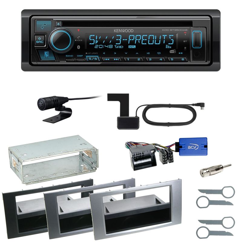Kenwood KDC-BT950DAB Bluetooth DAB Einbauset für Ford Focus C-Max Fiesta Transit Kenwood KDC-BT950DAB Bluetooth DAB Einbauset für Ford Focus C-Max Fiesta Transit