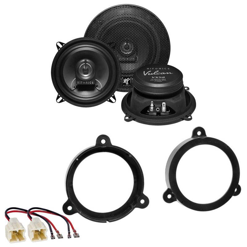Hifonics VX-52 2-Wege Lautsprecher Einbauset für Renault Megane 3 vorne hinten