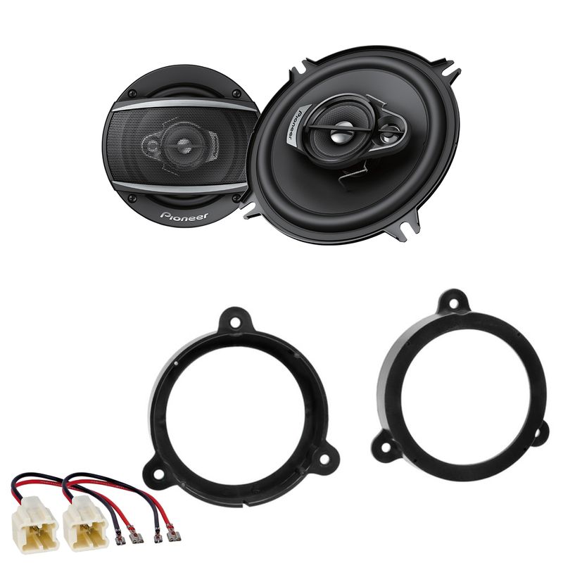 Pioneer TS-A1370F Koax Lautsprecher Einbauset für Renault Megane 3 vorne hinten