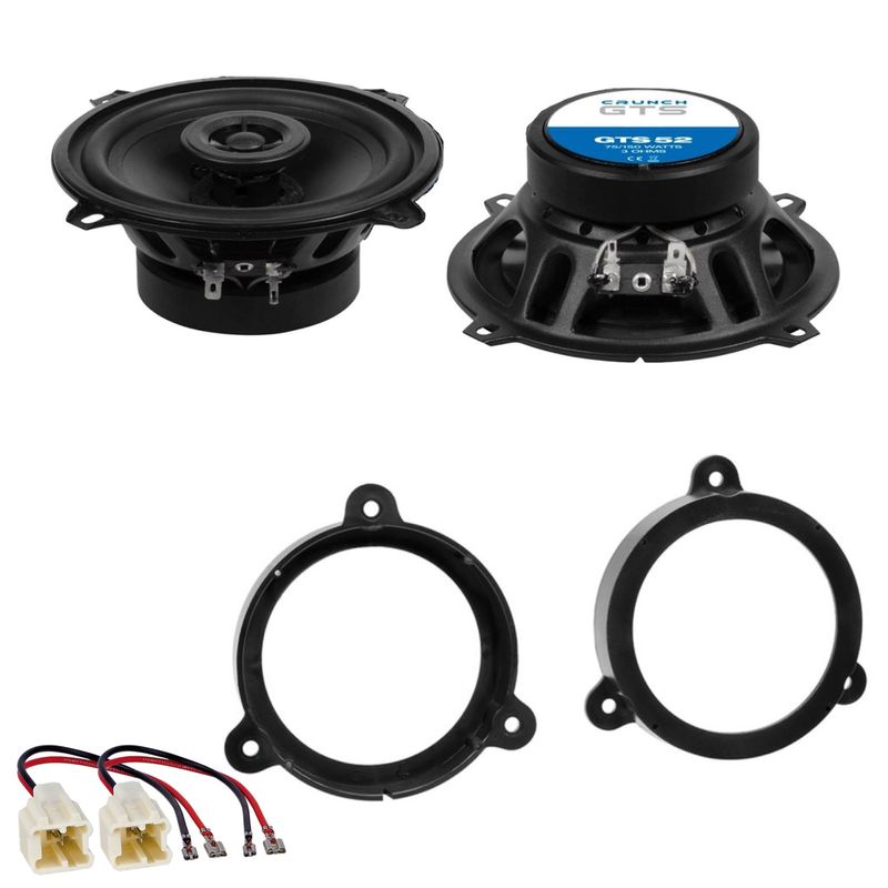 Crunch GTS-52 Koaxial Lautsprecher Einbauset für Renault Megane 3 vorne hinten