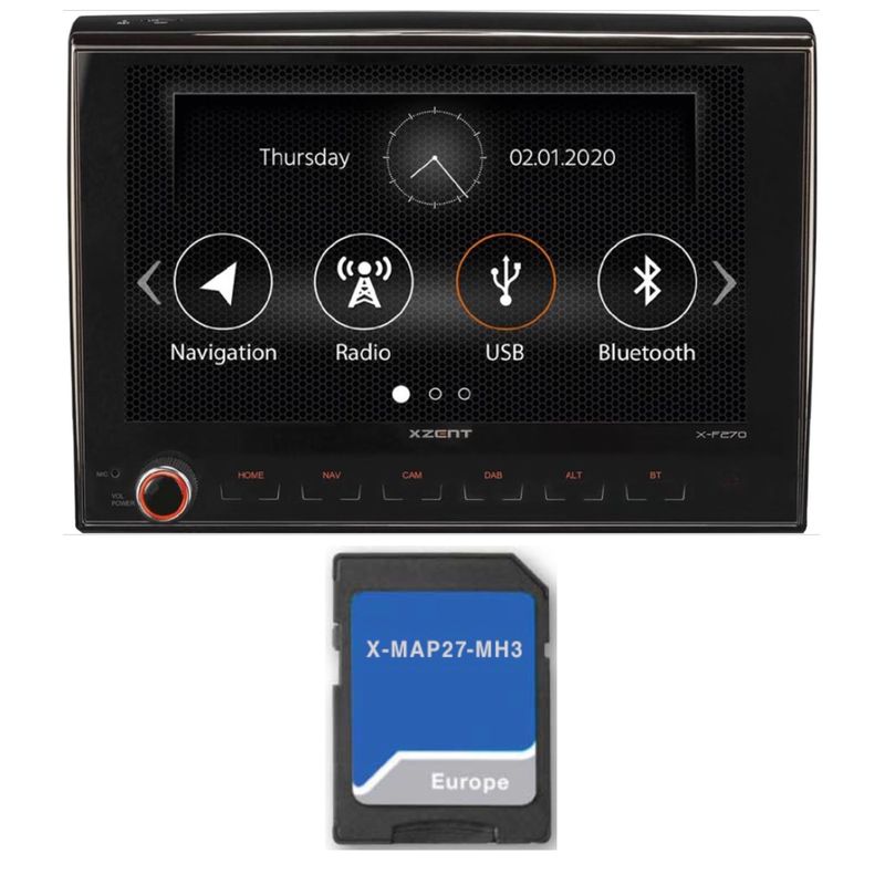 XZENT X-F270 Naviceiver für Ducato Jumper Boxer Bluetooth DAB+ Navigation XZENT X-F270 Naviceiver für Ducato Jumper Boxer Bluetooth DAB+ Navigation