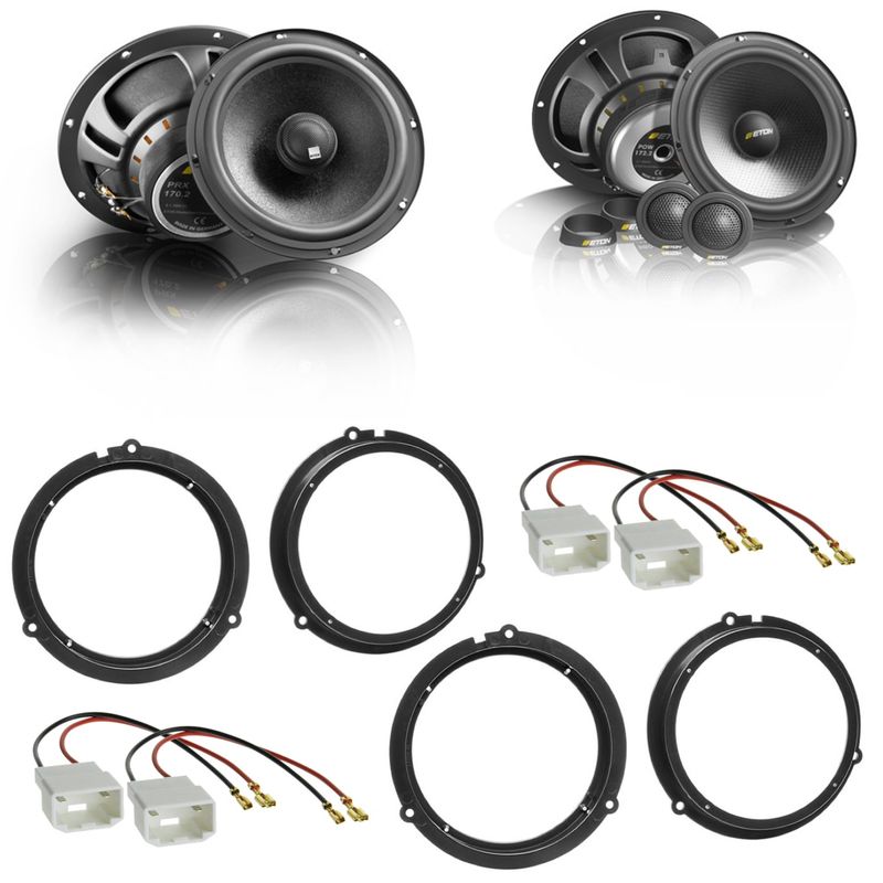 ETON POW 172.2 PRX 170.2 Lautsprecher Einbauset für Ford Fiesta JA8 Focus 3 DYB ETON POW 172.2 PRX 170.2 Lautsprecher Einbauset für Ford Fiesta JA8 Focus 3 DYB