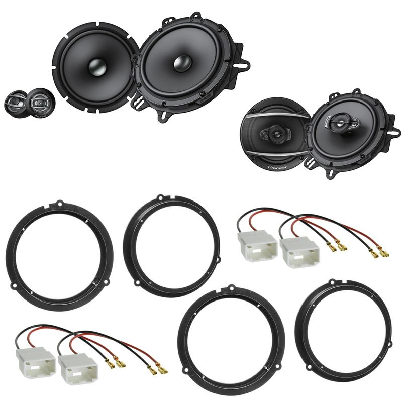 Pioneer TS-A1600C TS-A1670F Lautsprecher Einbauset für Ford Fiesta JA8 Focus 3 DYB Pioneer TS-A1600C TS-A1670F Lautsprecher Einbauset für Ford Fiesta JA8 Focus 3 DYB