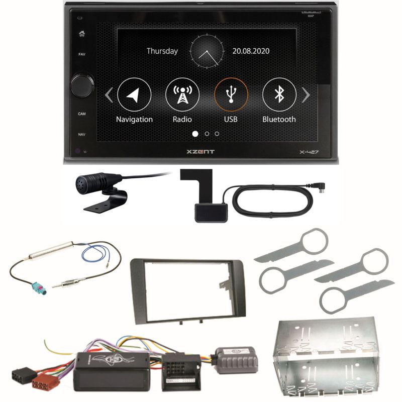 Xzent X-427 Digitalradio Bluetooth USB Einbauset für Audi A3 8P 8PA