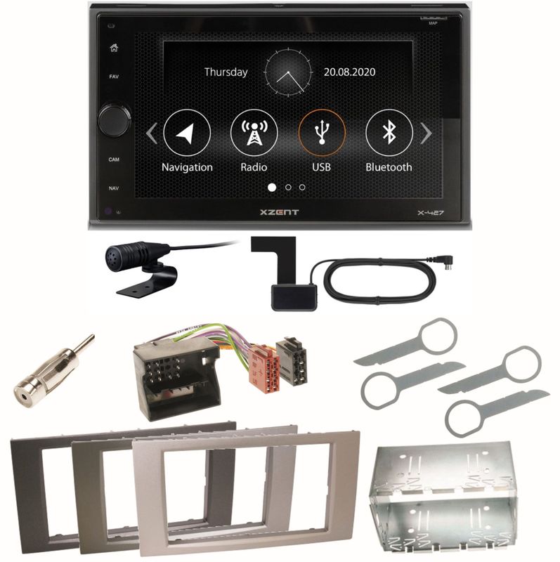 Xzent X-427 Digitalradio Bluetooth Einbauset für Ford Focus C-Max Fiesta Transit Xzent X-427 Digitalradio Bluetooth Einbauset für Ford Focus C-Max Fiesta Transit