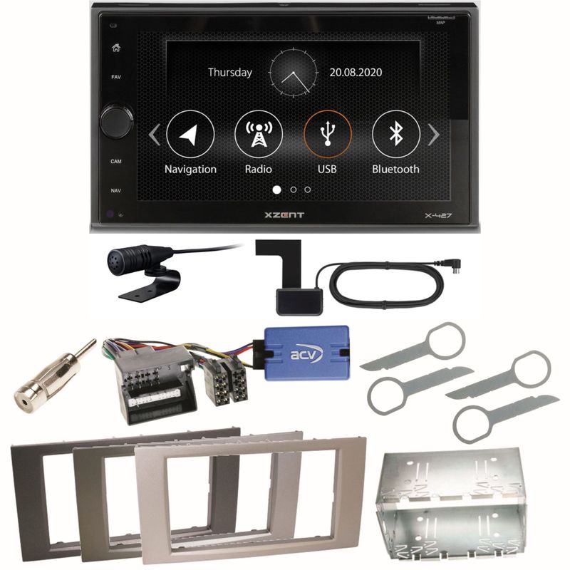Xzent X-427 Digitalradio Bluetooth Einbauset für Ford Kuga Fusion Galaxy S-Max Xzent X-427 Digitalradio Bluetooth Einbauset für Ford Kuga Fusion Galaxy S-Max