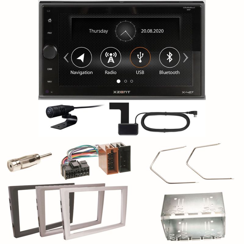 Xzent X-427 Bluetooth DAB Einbauset für Opel Vectra C Signum Corsa Combo Xzent X-427 Bluetooth DAB Einbauset für Opel Vectra C Signum Corsa Combo