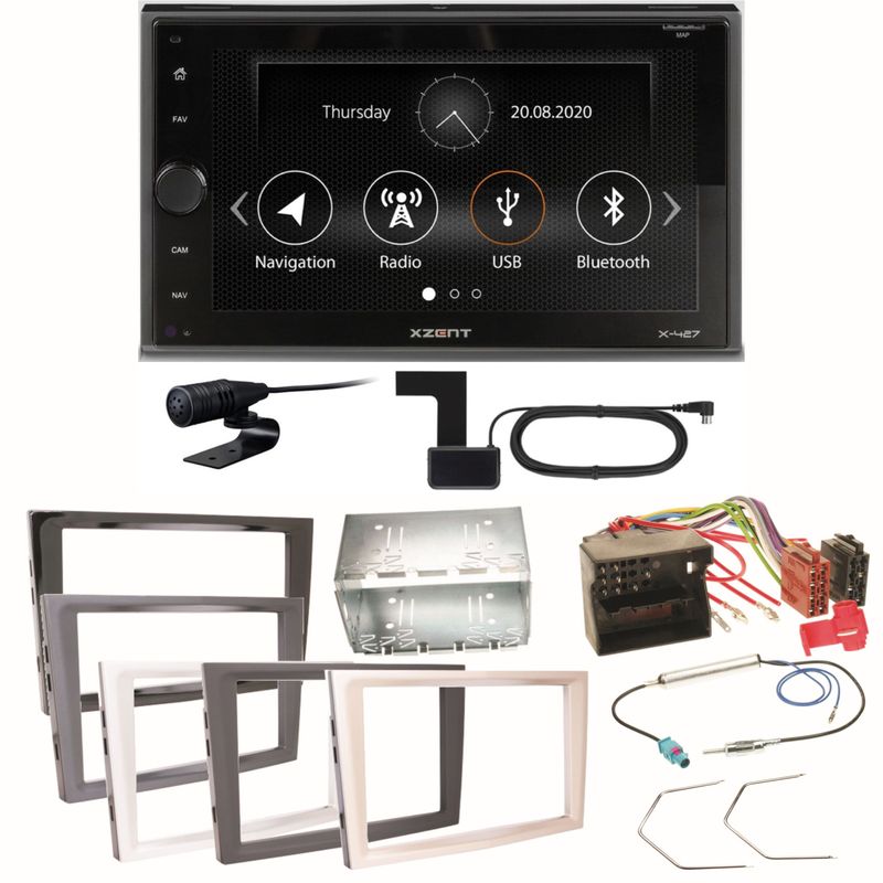 Xzent X-427 Bluetooth DAB Einbauset für Opel Astra H Corsa D Zafira B Antara Xzent X-427 Bluetooth DAB Einbauset für Opel Astra H Corsa D Zafira B Antara