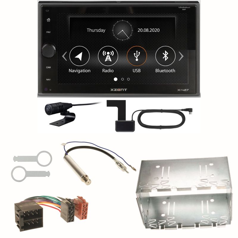 Xzent X-427 Digitalradio Bluetooth USB Einbauset für Golf 4 Passat 3B 3BG Lupo Xzent X-427 Digitalradio Bluetooth USB Einbauset für Golf 4 Passat 3B 3BG Lupo