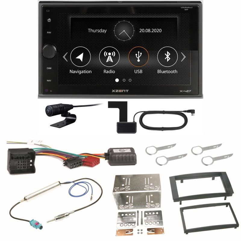 Xzent X-427 Digitalradio Bluetooth USB Einbauset für T5 2003-2015 Multivan Xzent X-427 Digitalradio Bluetooth USB Einbauset für T5 2003-2015 Multivan