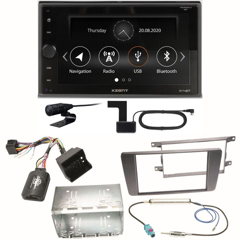 Xzent X-427 Digitalradio Bluetooth USB Einbauset für Skoda Octavia 2 Yeti 5L