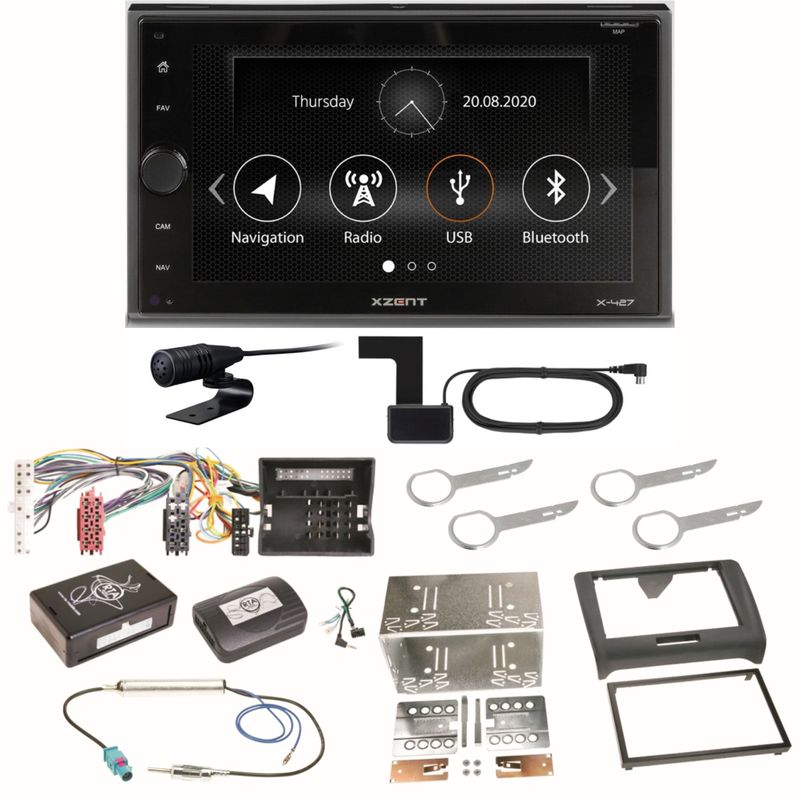 Xzent X-427 Digitalradio Bluetooth USB Einbauset für Audi TT 8J Xzent X-427 Digitalradio Bluetooth USB Einbauset für Audi TT 8J