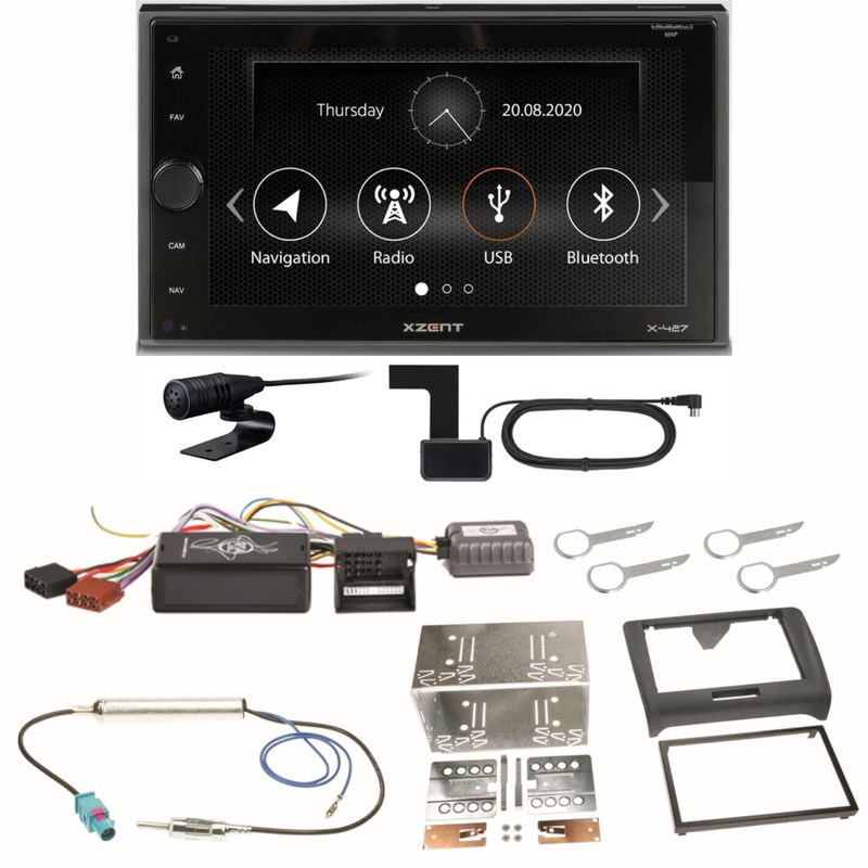 Xzent X-427 Digitalradio Bluetooth USB Einbauset für Audi TT 8J Xzent X-427 Digitalradio Bluetooth USB Einbauset für Audi TT 8J