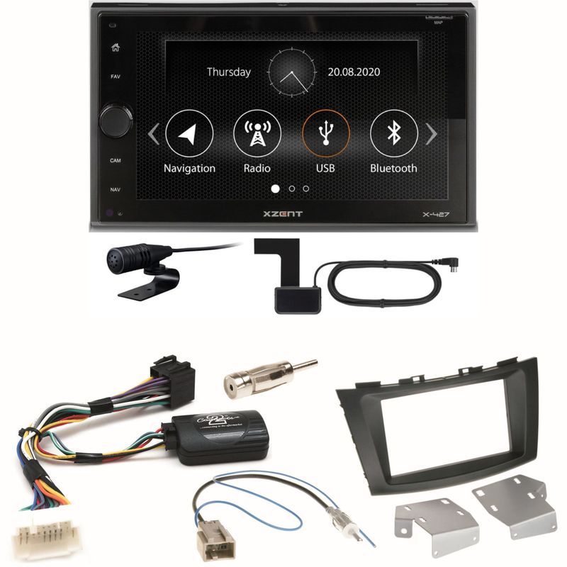 Xzent X-427 Digitalradio Bluetooth USB Einbauset für Suzuki Swift Sport FZ NZ Xzent X-427 Digitalradio Bluetooth USB Einbauset für Suzuki Swift Sport FZ NZ