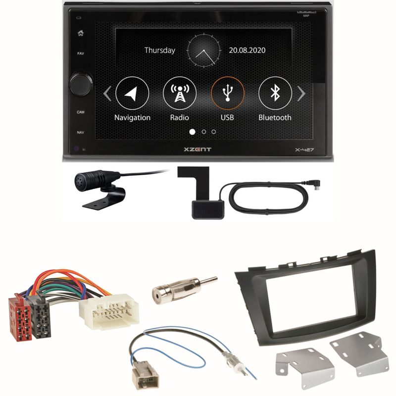 Xzent X-427 Digitalradio Bluetooth USB Einbauset für Suzuki Swift Sport FZ NZ Xzent X-427 Digitalradio Bluetooth USB Einbauset für Suzuki Swift Sport FZ NZ