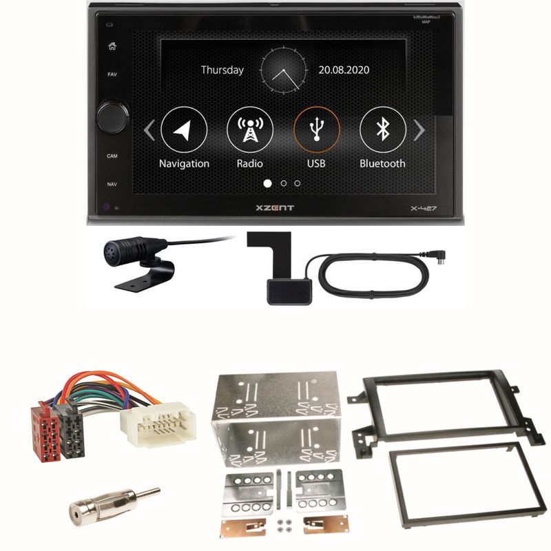 Xzent X-427 Digitalradio Bluetooth USB Einbauset für Suzuki Grand Vitara JT Xzent X-427 Digitalradio Bluetooth USB Einbauset für Suzuki Grand Vitara JT