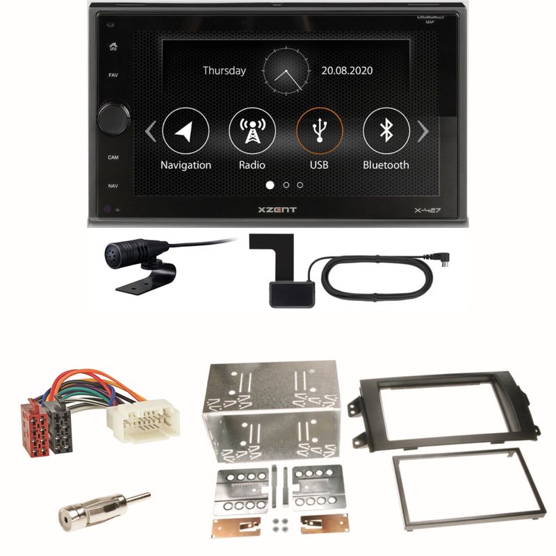 Xzent X-427 Digitalradio Bluetooth USB Einbauset für Suzuki SX 4 Fiat Sedici Xzent X-427 Digitalradio Bluetooth USB Einbauset für Suzuki SX 4 Fiat Sedici