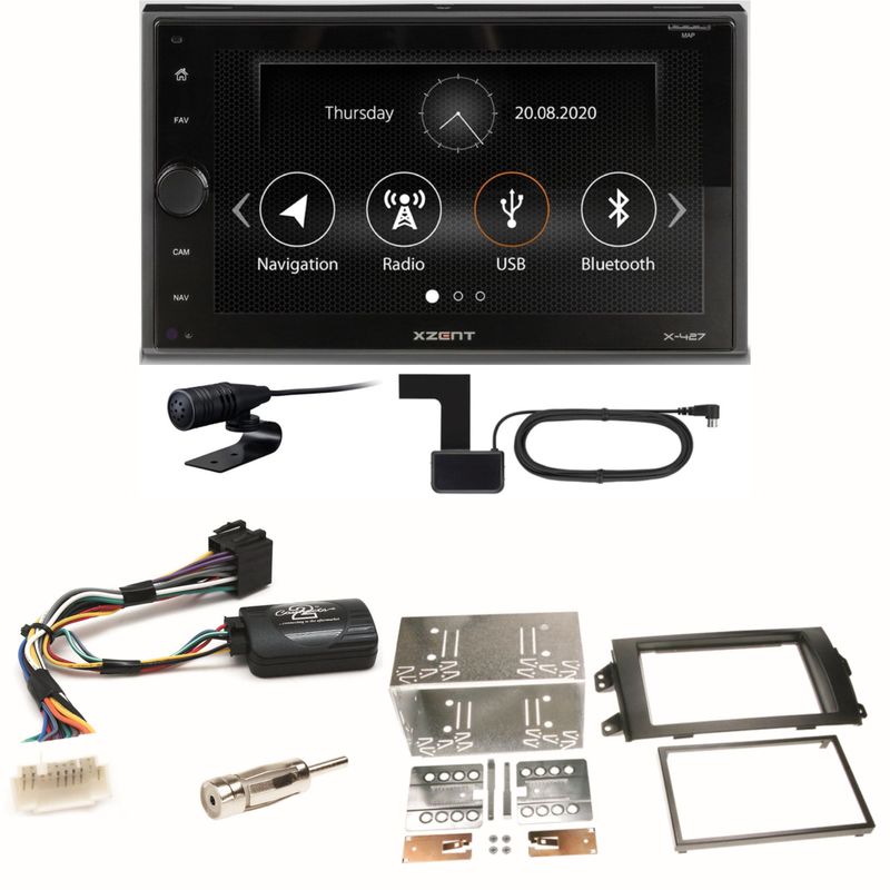 Xzent X-427 Digitalradio Bluetooth USB Einbauset für Suzuki SX4 Fiat Sedici Xzent X-427 Digitalradio Bluetooth USB Einbauset für Suzuki SX4 Fiat Sedici