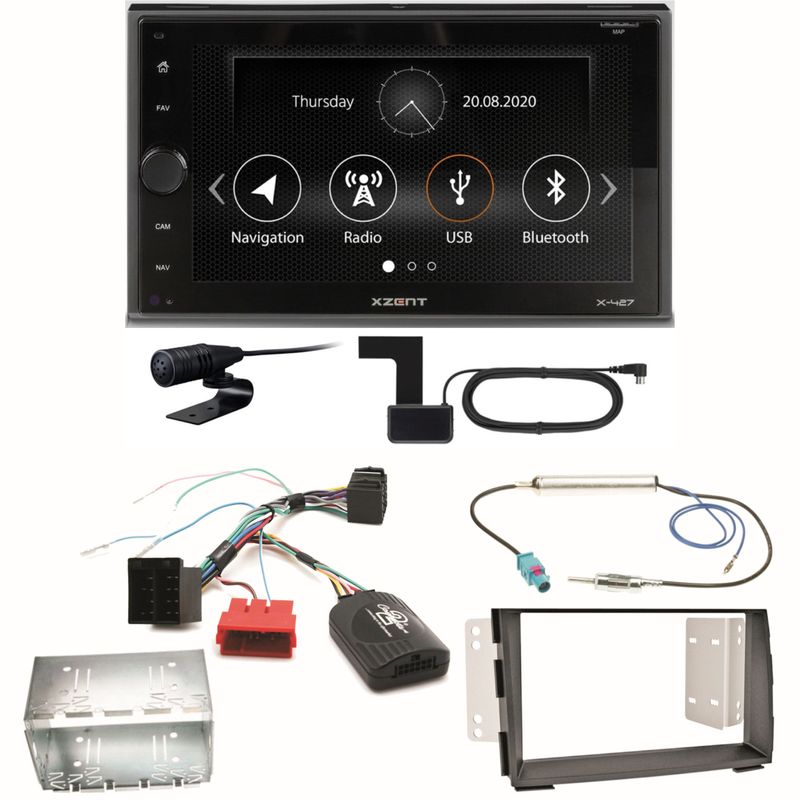 Xzent X-427 Digitalradio Bluetooth USB Einbauset für Kia Venga