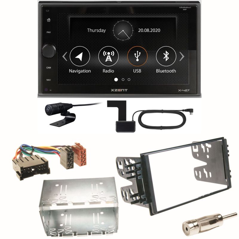 Xzent X-427 Digitalradio Bluetooth Einbauset für Kia Sorento JC Rio DC Carnival