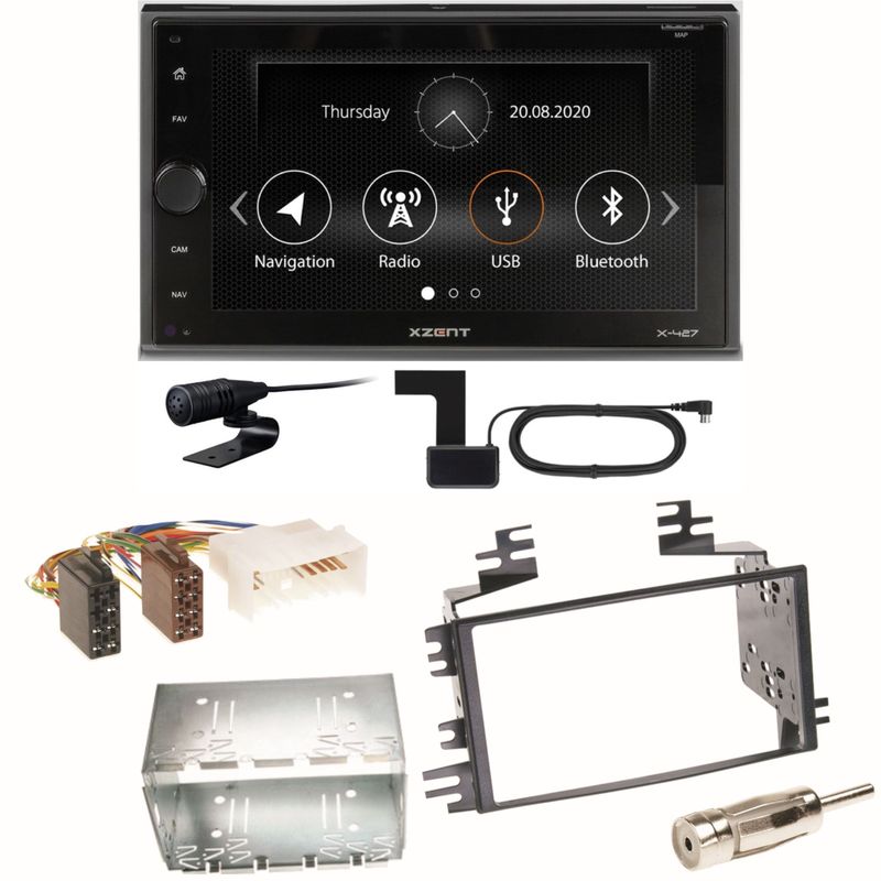 Xzent X-427 Digitalradio Bluetooth USB Einbauset für Kia Sportage JE Rio JB
