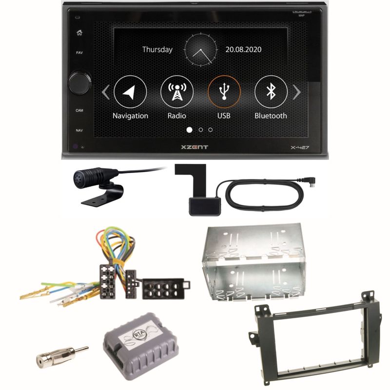 Xzent X-427 Digitalradio Bluetooth USB Einbauset für Mercedes Vito Viano W639 Xzent X-427 Digitalradio Bluetooth USB Einbauset für Mercedes Vito Viano W639