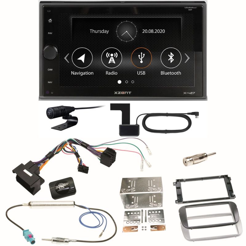 Xzent X-427 Digitalradio Bluetooth Einbauset für Ford Focus Mondeo S-Max Galaxy Xzent X-427 Digitalradio Bluetooth Einbauset für Ford Focus Mondeo S-Max Galaxy