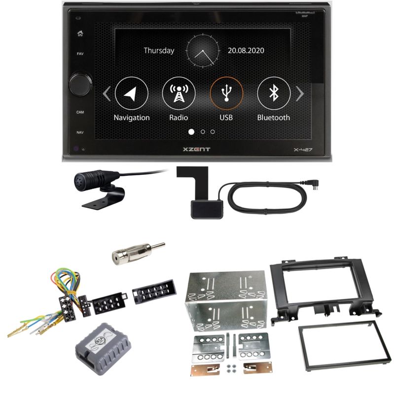 Xzent X-427 Digitalradio Bluetooth Einbauset für Mercedes Sprinter W906 Crafter Xzent X-427 Digitalradio Bluetooth Einbauset für Mercedes Sprinter W906 Crafter