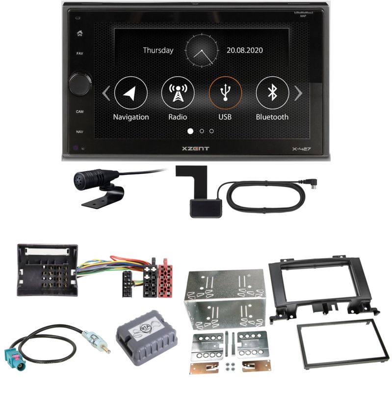 Xzent X-427 Digitalradio Bluetooth Einbauset für Mercedes Sprinter W906 Crafter Xzent X-427 Digitalradio Bluetooth Einbauset für Mercedes Sprinter W906 Crafter