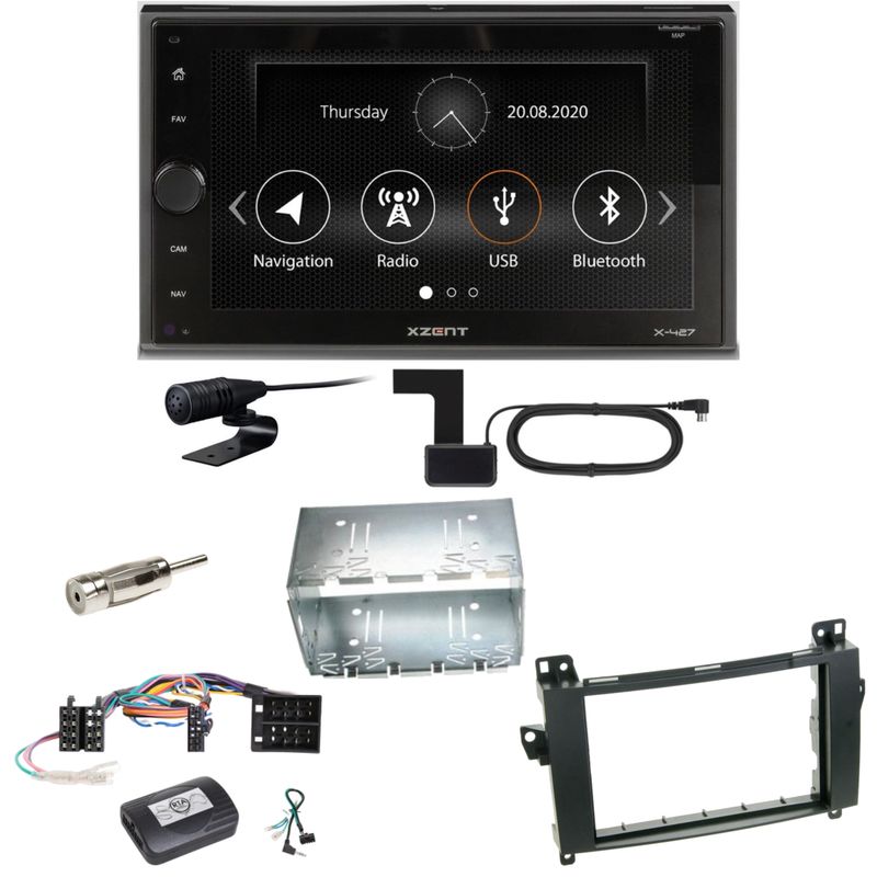 Xzent X-427 Digitalradio Bluetooth USB Einbauset für Mercedes Vito Viano W639 Xzent X-427 Digitalradio Bluetooth USB Einbauset für Mercedes Vito Viano W639