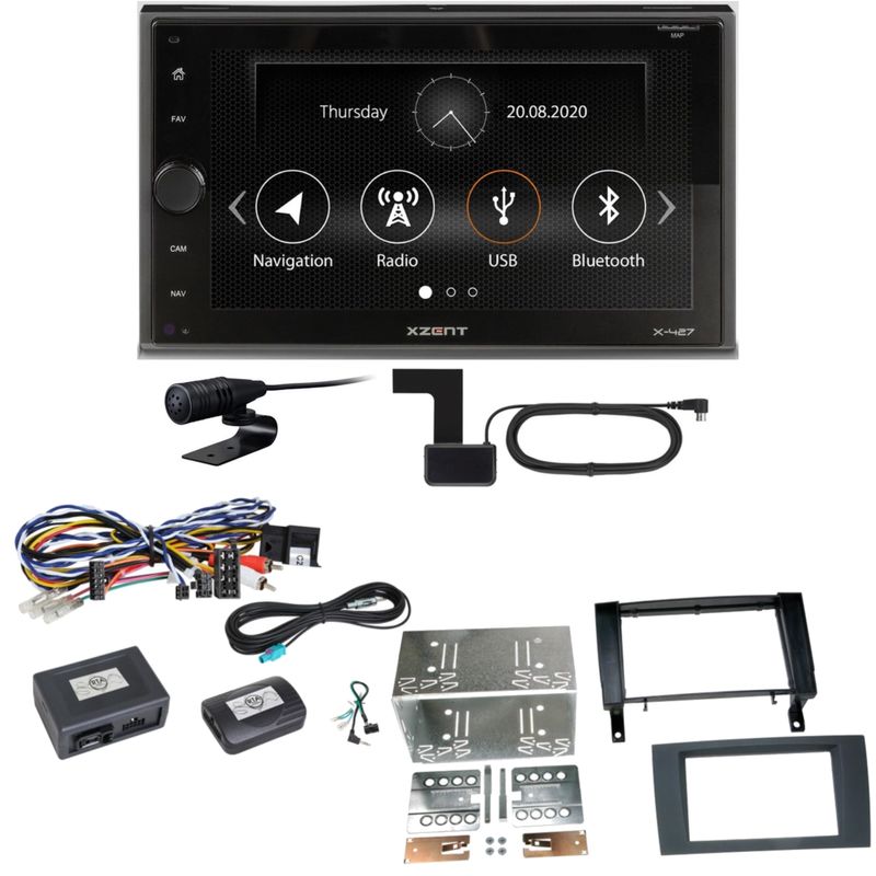 Xzent X-427 Digitalradio Bluetooth USB Einbauset für Mercedes SLK R171 Xzent X-427 Digitalradio Bluetooth USB Einbauset für Mercedes SLK R171