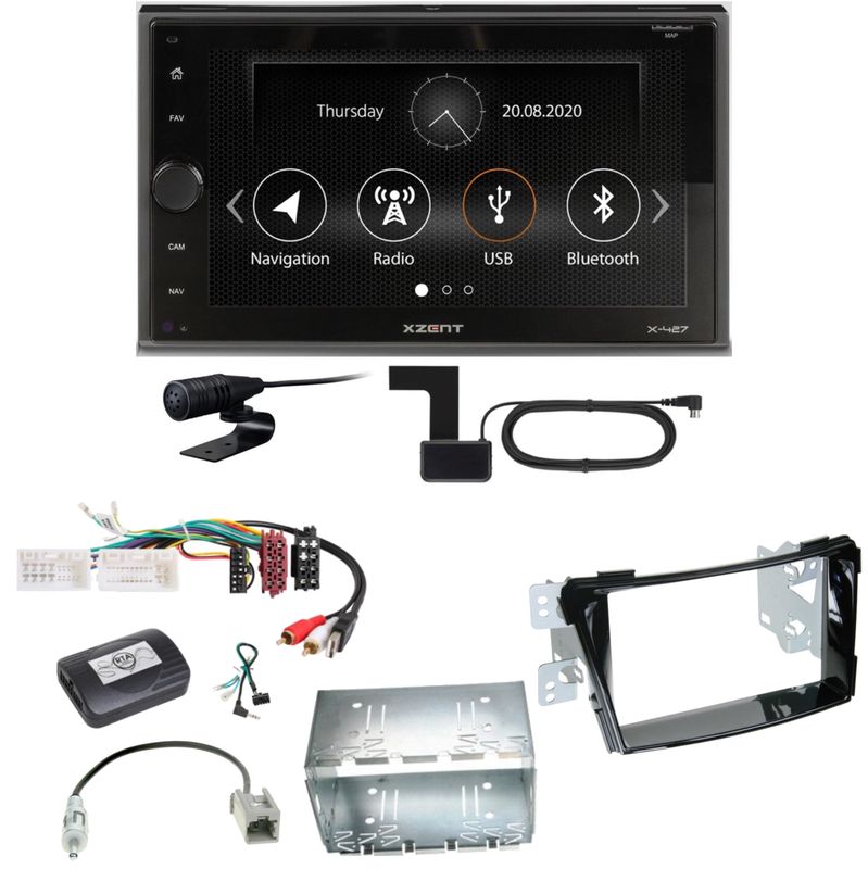 Xzent X-427 Digitalradio Bluetooth USB Einbauset für Hyundai i40 VF