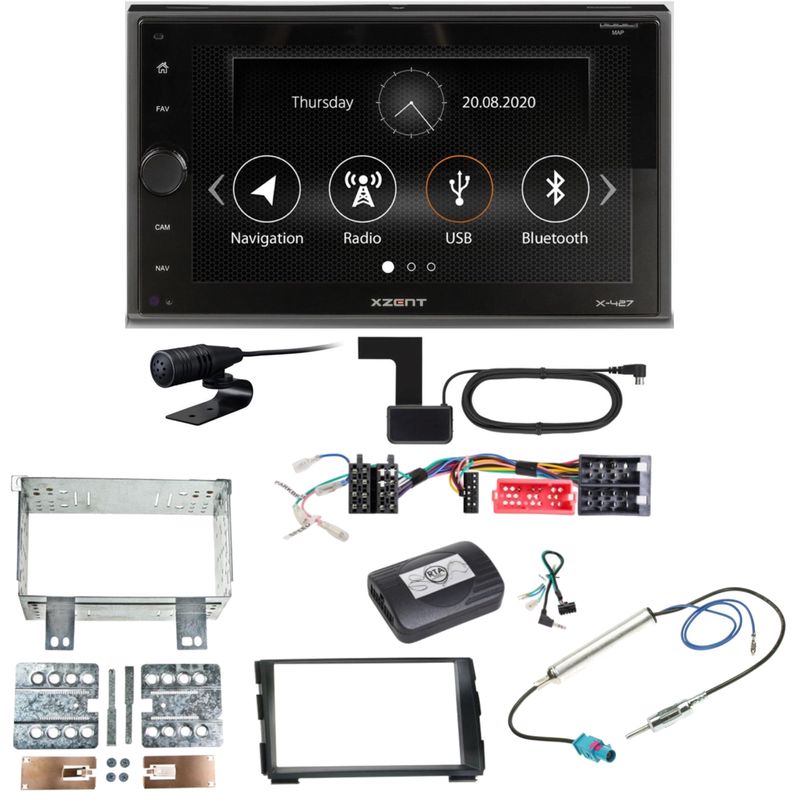 Xzent X-427 Digitalradio Bluetooth USB Einbauset für Kia Cee'd ED