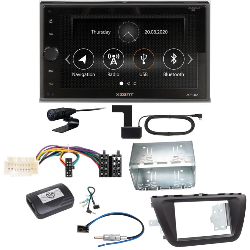 Xzent X-427 Digitalradio Bluetooth USB Einbauset für Suzuki SX4 S-Cross Xzent X-427 Digitalradio Bluetooth USB Einbauset für Suzuki SX4 S-Cross