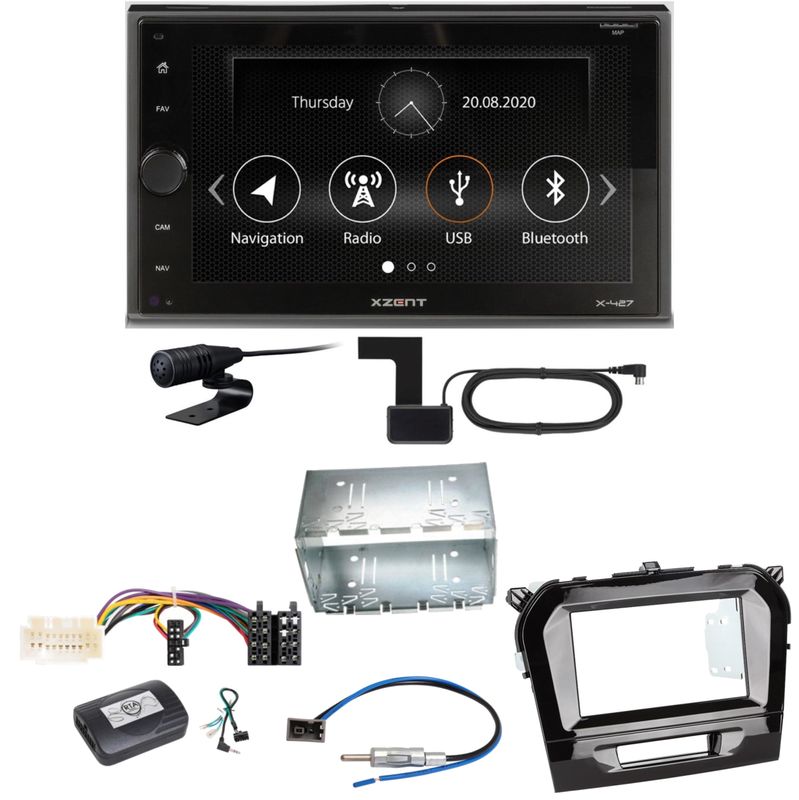 Xzent X-427 Digitalradio Bluetooth USB Einbauset für Suzuki Vitara LY Xzent X-427 Digitalradio Bluetooth USB Einbauset für Suzuki Vitara LY