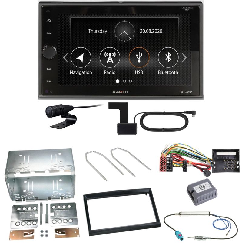 Xzent X-427 Digitalradio Bluetooth Einbauset für Citroen C2 C3 Berlingo Jumpy Xzent X-427 Digitalradio Bluetooth Einbauset für Citroen C2 C3 Berlingo Jumpy