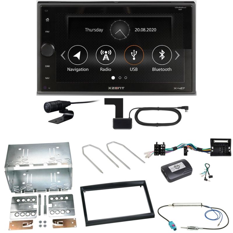 Xzent X-427 Digitalradio Bluetooth Einbauset für Citroen C2 C3 Berlingo Jumpy Xzent X-427 Digitalradio Bluetooth Einbauset für Citroen C2 C3 Berlingo Jumpy