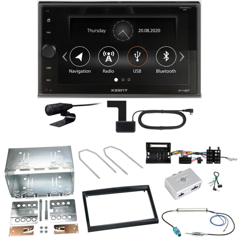 Xzent X-427 Digitalradio Bluetooth Einbauset für Citroen C2 C3 Berlingo Jumpy Xzent X-427 Digitalradio Bluetooth Einbauset für Citroen C2 C3 Berlingo Jumpy